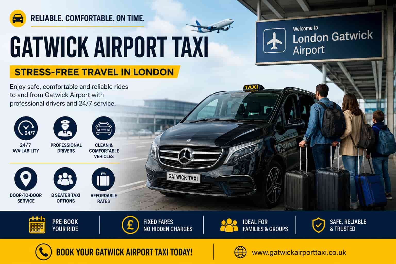 You are currently viewing Pre Book Taxi to Gatwick With Instant Online Booking