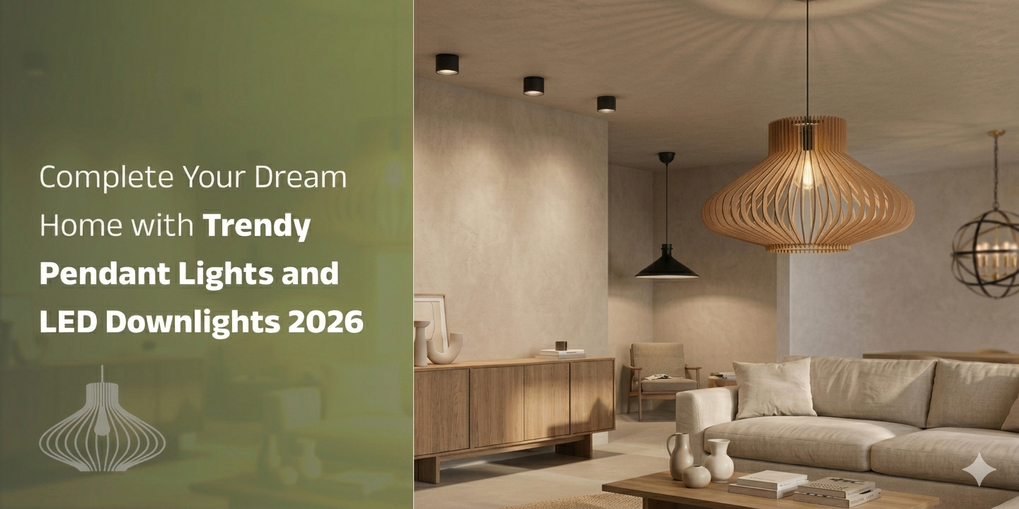 You are currently viewing Complete Your Dream Home with Trendy Pendant Lights and LED Downlights 2026