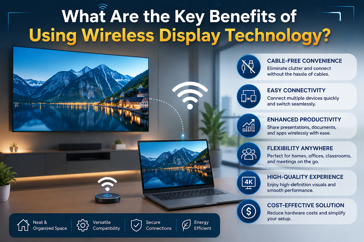 You are currently viewing What Are the Key Benefits of Using Wireless Display Technology?