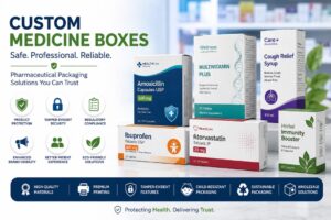 Read more about the article Custom Medicine Boxes: Safe, Professional and Reliable Pharmaceutical Packaging Solutions