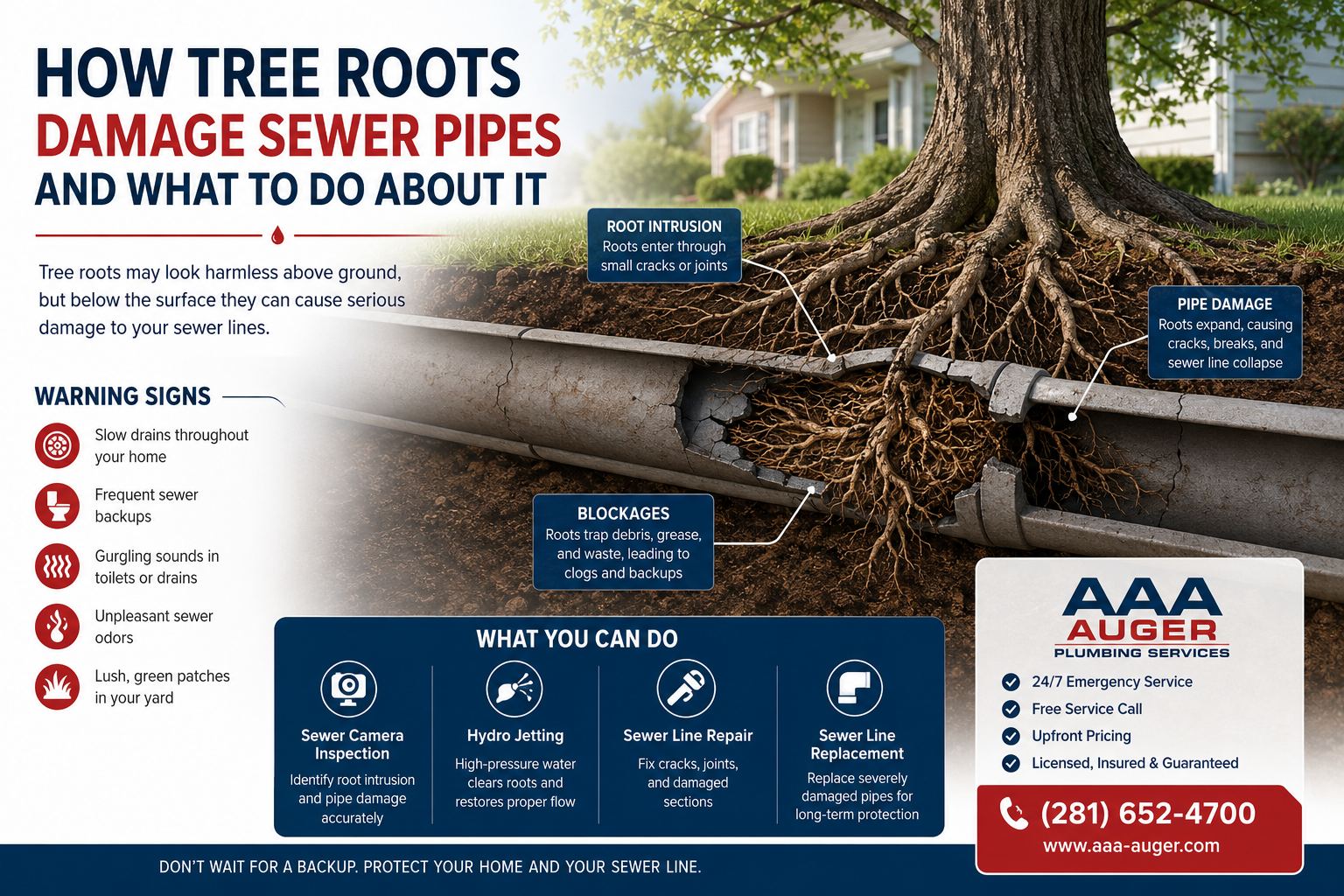 Read more about the article How Tree Roots Damage Sewer Pipes and What to Do About It