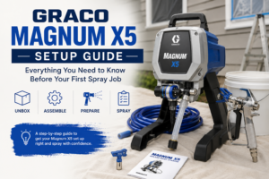 Read more about the article The Graco Magnum X5 Setup Guide: Everything You Need to Know Before Your First Spray Job