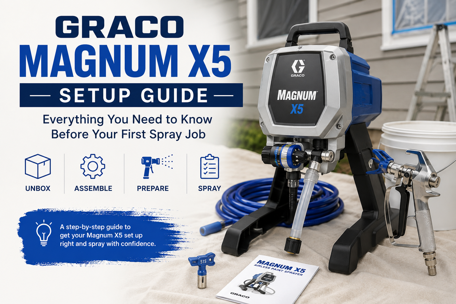 You are currently viewing The Graco Magnum X5 Setup Guide: Everything You Need to Know Before Your First Spray Job