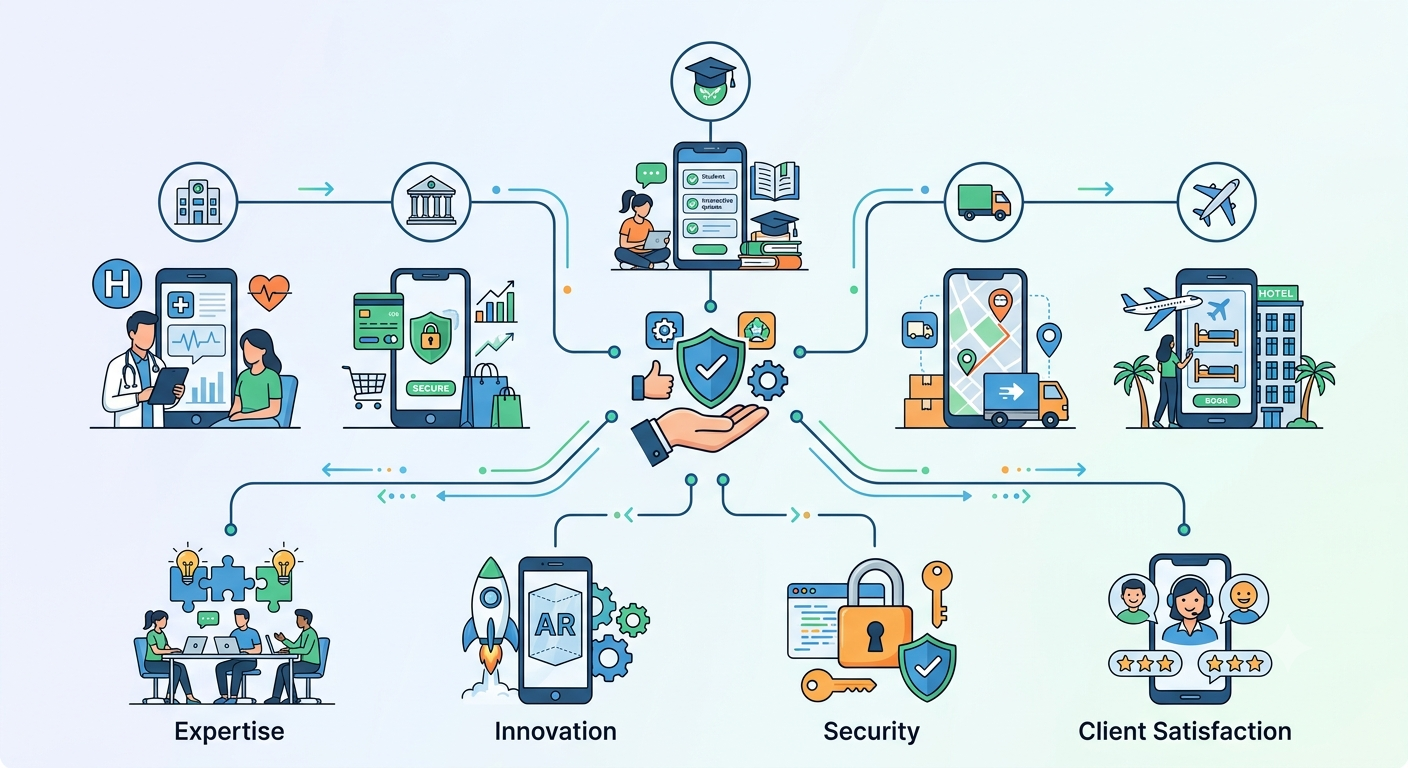 You are currently viewing What Makes DeviceBee a Trusted Mobile App Development Company Across Industries?