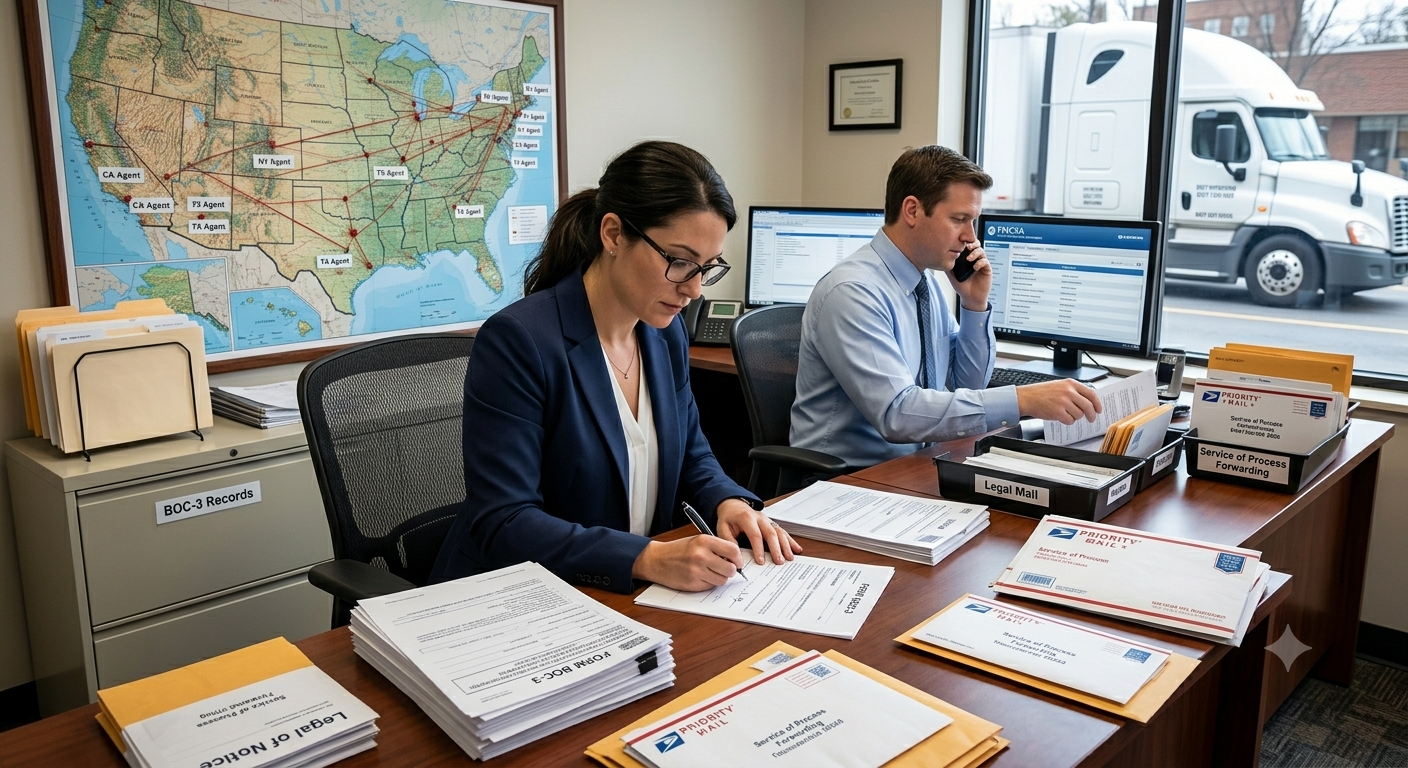 Read more about the article BOC-3 Process Agents: The Essential Compliance Partner for Freight Brokers and Carriers