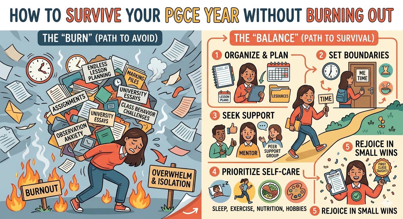 Read more about the article How to Survive Your PGCE Year Without Burning Out