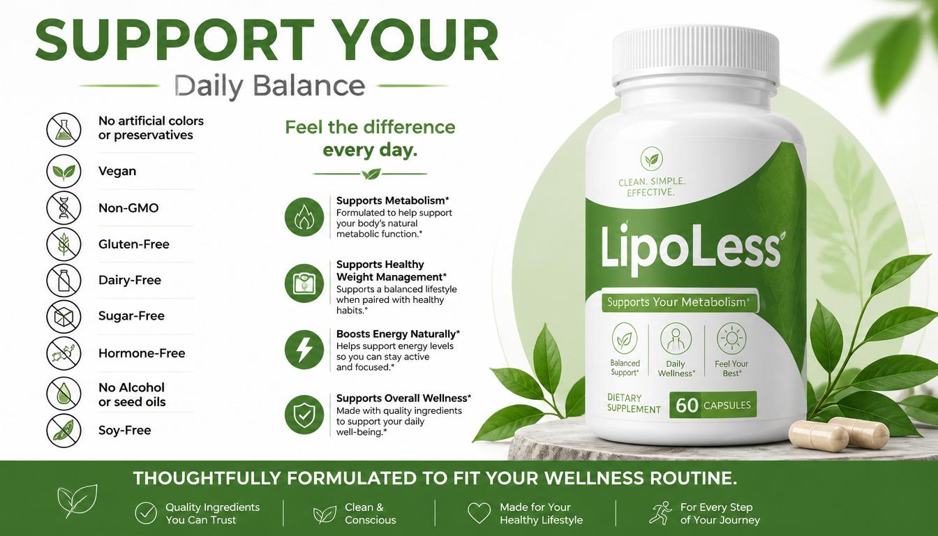 You are currently viewing LipoLess Natural Metabolic Support for Healthy Weight Balance