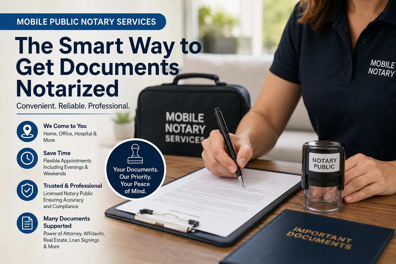 You are currently viewing Mobile Notary Services Explained: Save Time and Avoid Common Document Signing Delays