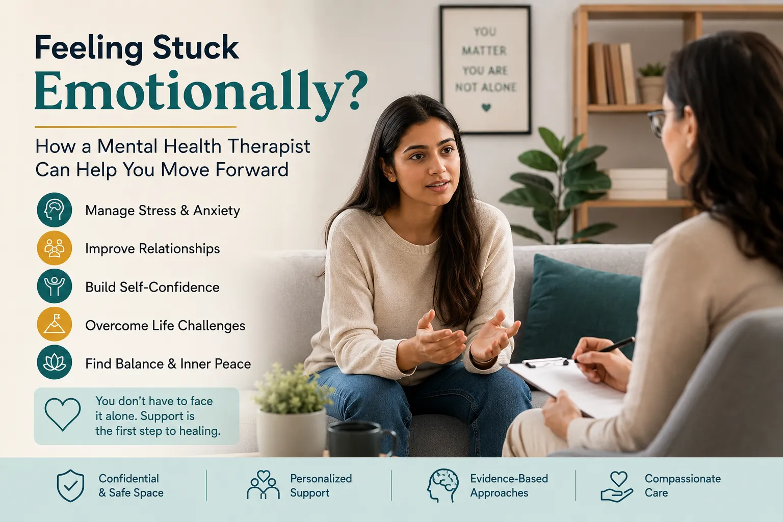 You are currently viewing Feeling Stuck Emotionally? How a Mental Health Therapist Can Help You Move Forward