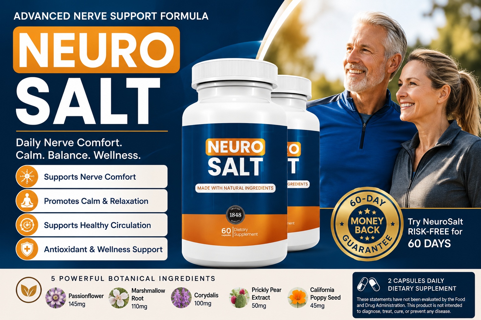 You are currently viewing NeuroSalt Reviews USA: Complete Guide to Natural Nerve Support, Ingredients, Benefits, and Customer Experiences
