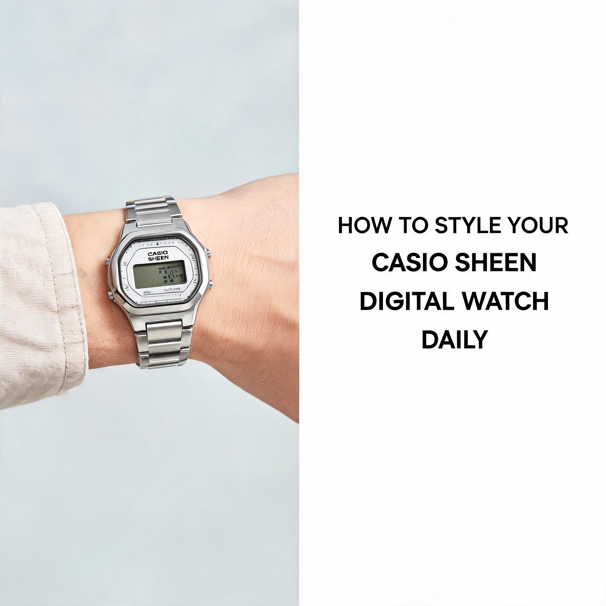 Read more about the article How to Style Your Casio Sheen Digital Watch Daily