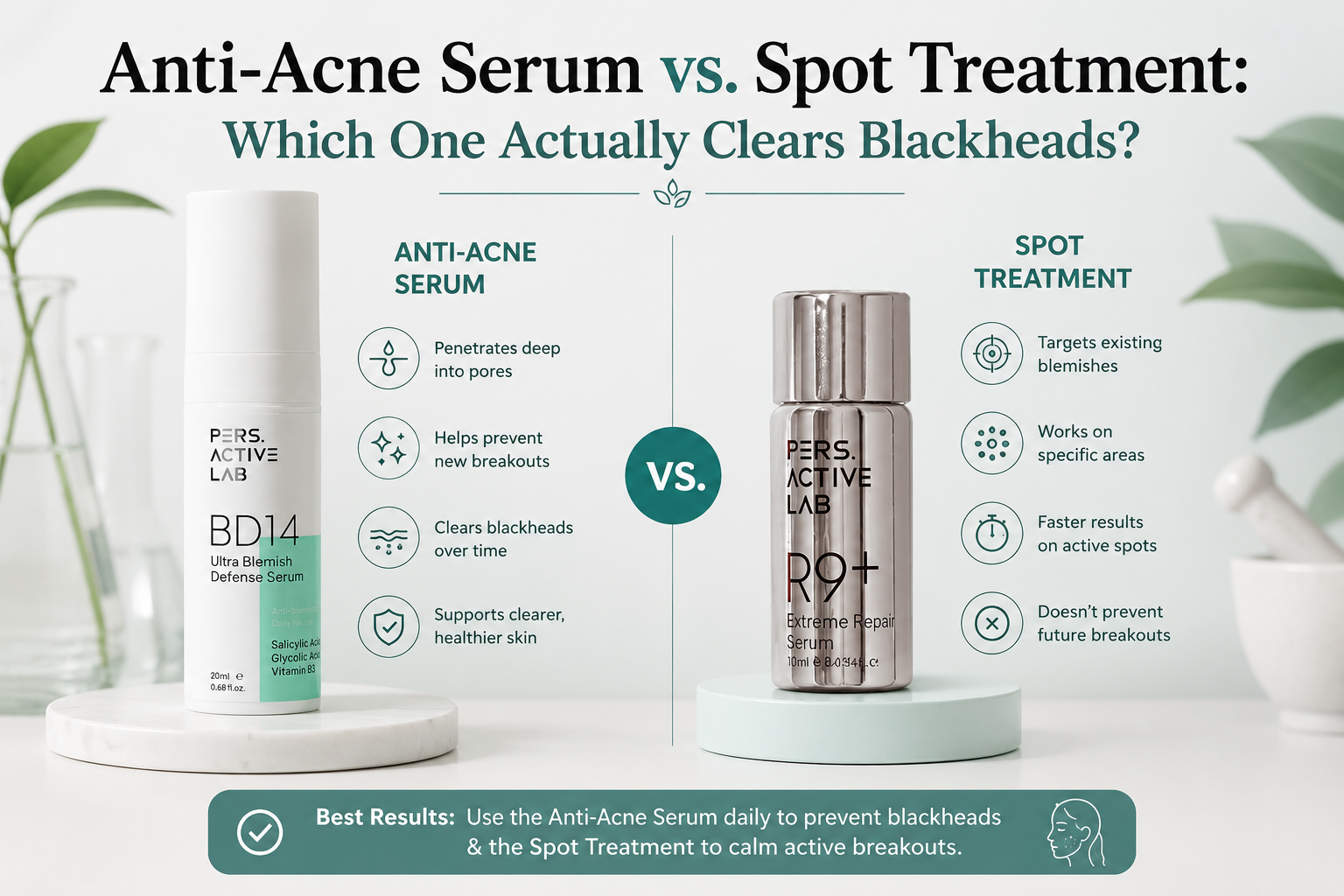 You are currently viewing Anti-Acne Serum vs. Spot Treatment: Which One Actually Clears Blackheads?