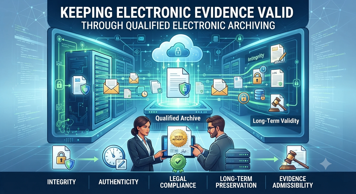 You are currently viewing Keeping Electronic Evidence Valid Through Qualified Electronic Archiving