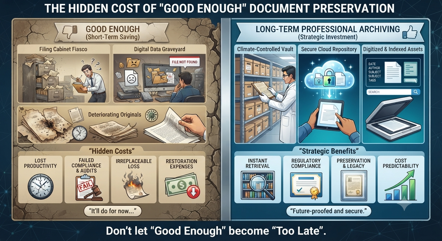 Read more about the article The Hidden Cost of “Good Enough” Document Preservation
