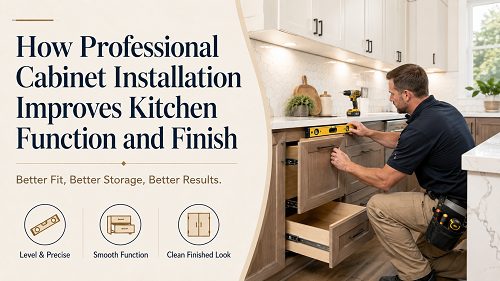 Read more about the article How Professional Cabinet Installation Improves Kitchen Function and Finish