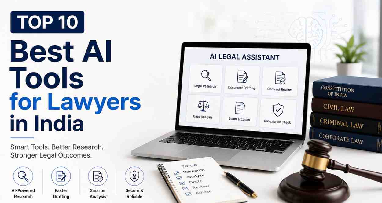 Read more about the article Top 10 Best AI Tools for Lawyers in India