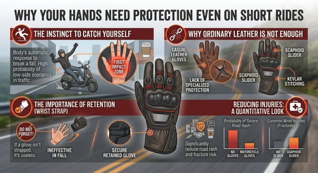 Why Your Hands Need Protection Even on Short Rides