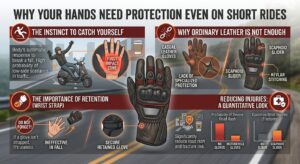 Read more about the article Why Your Hands Need Protection Even on Short Rides